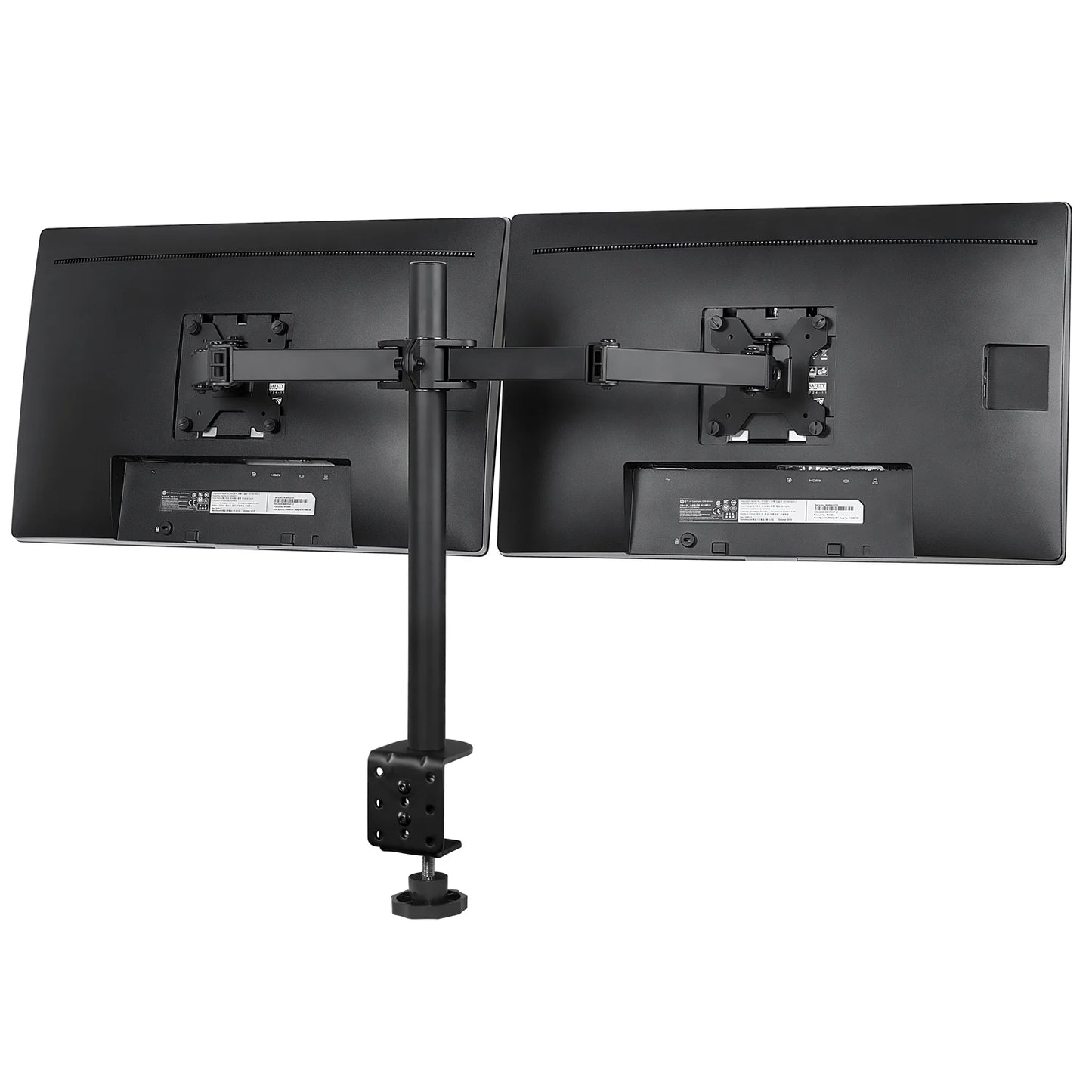Adjustable Height Dual Desk Full-Motion Monitor Mount