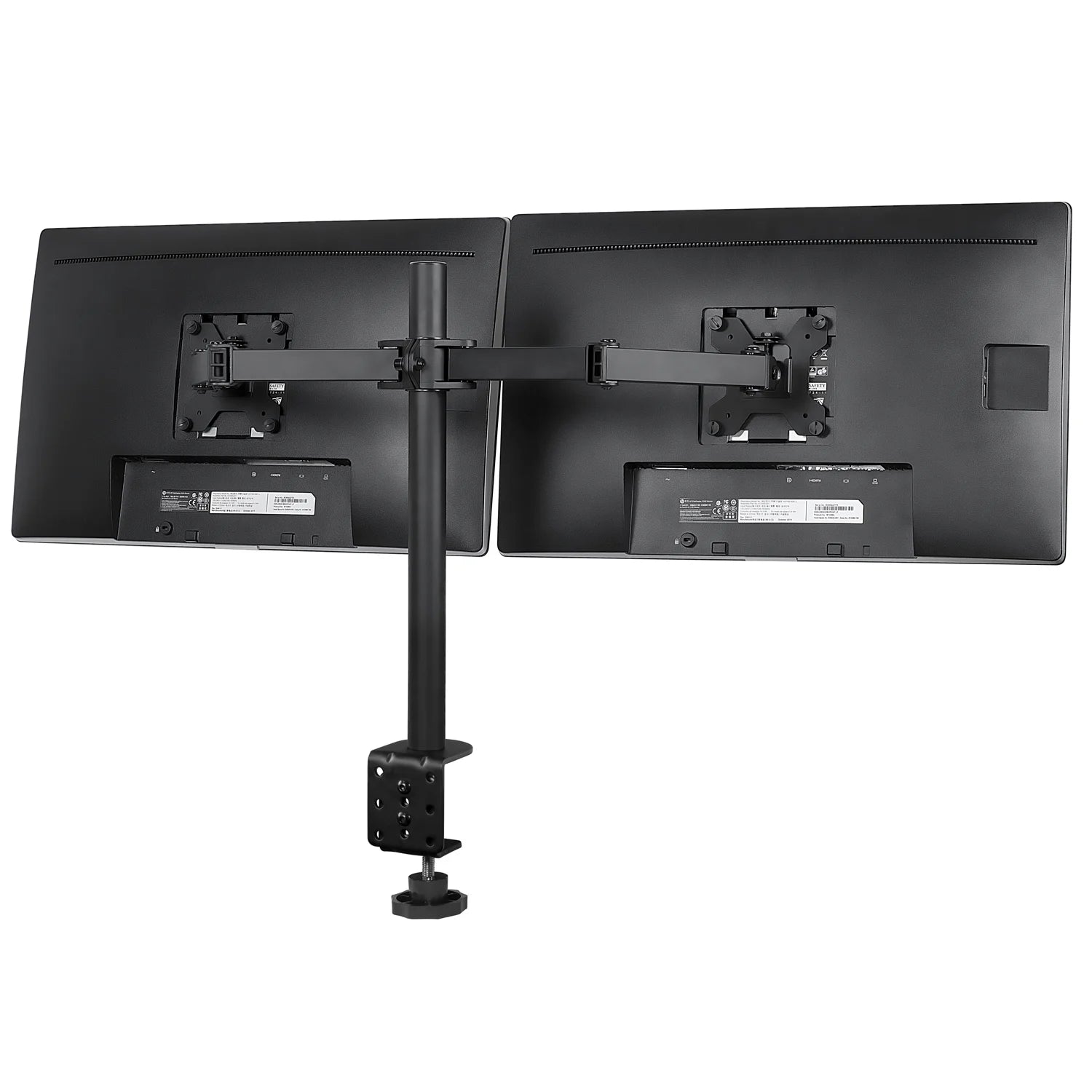 Adjustable Height Dual Desk Full-Motion Monitor Mount