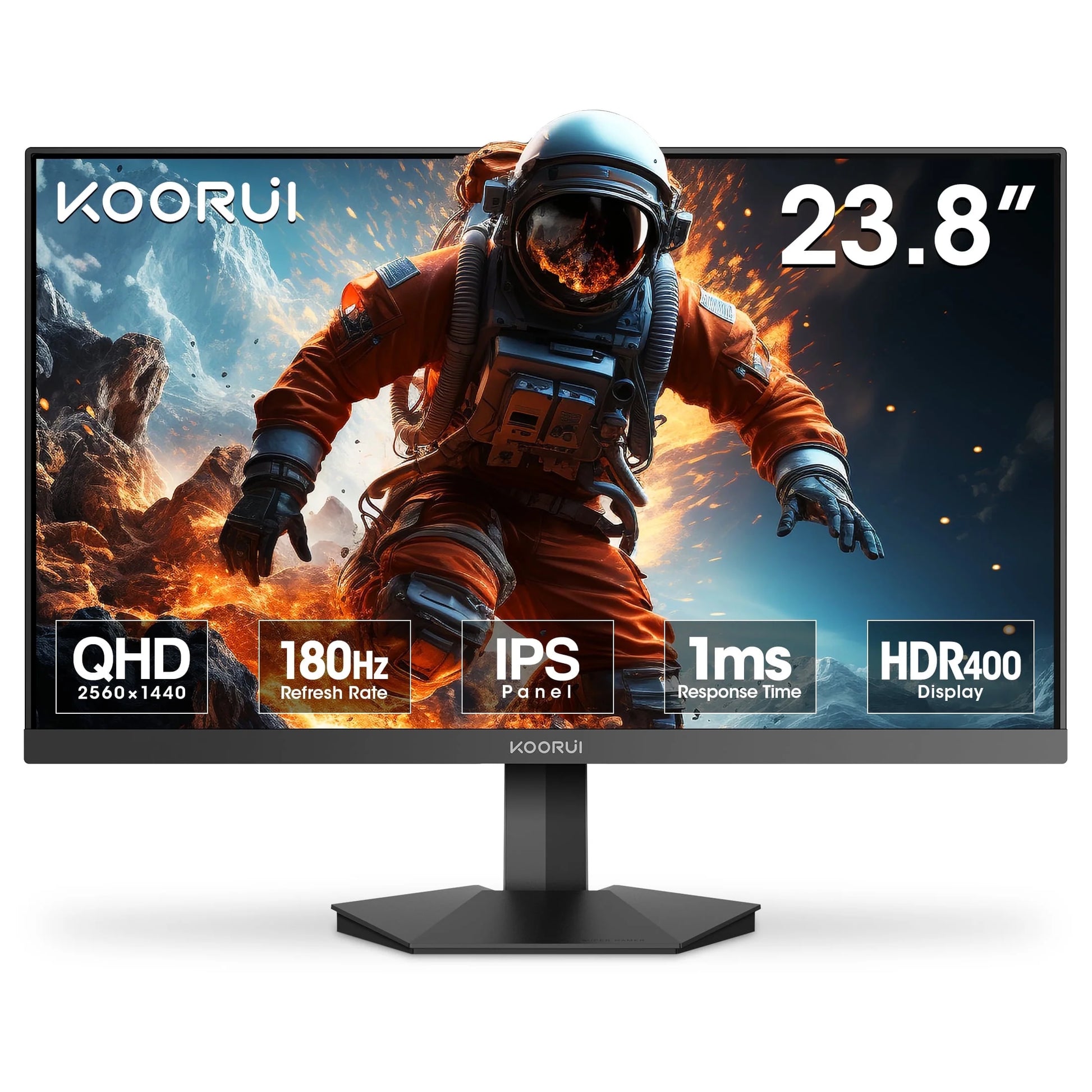 KOORUI 24" 2K Gaming Monitor, 180Hz QHD Computer Monitor, New Pc Monitor, G2421V