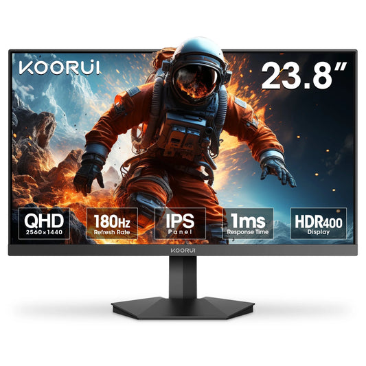 KOORUI 24" 2K Gaming Monitor, 180Hz QHD Computer Monitor, New Pc Monitor, G2421V