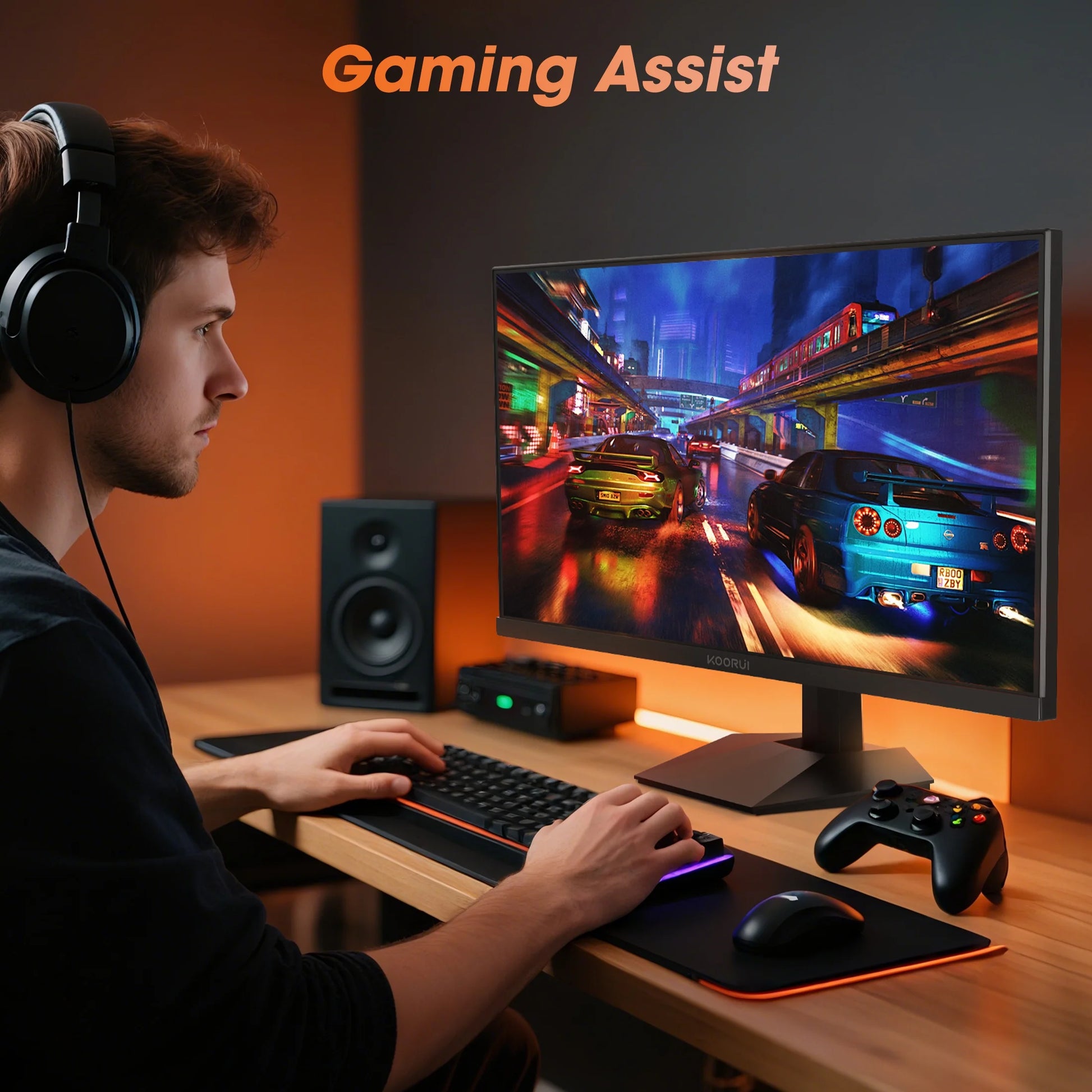 KOORUI 24" 2K Gaming Monitor, 180Hz QHD Computer Monitor, New Pc Monitor, G2421V