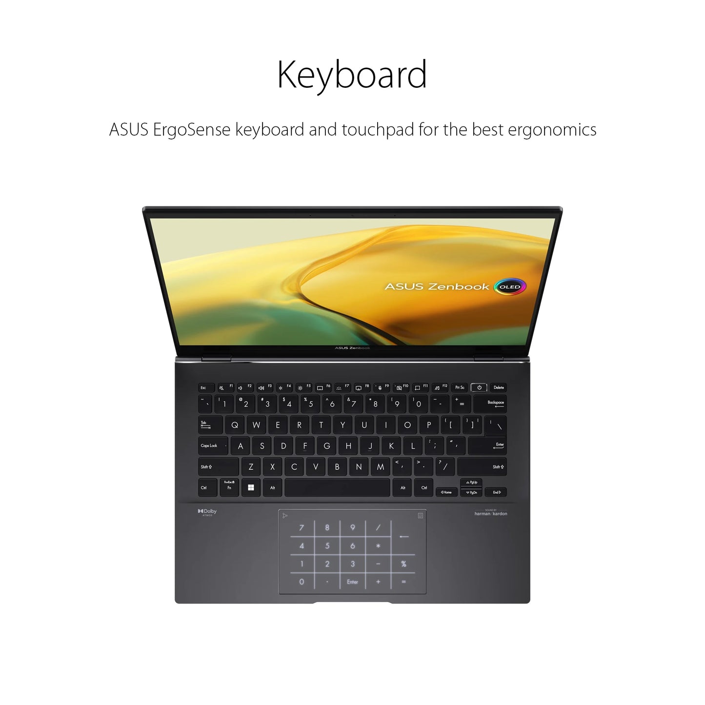ASUS Zenbook 14” OLED Touch PC Laptop, AMD Ryzen 7 7730U, 16GB, 512GB, Windows 11, UM3402YA-WS74T